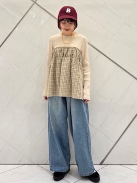 「アイテム（アクセサリー）」を使った、FREAK'S STORE HEAD OFFICE WOMENさん（レディース・156cm）の秋コーディネート
