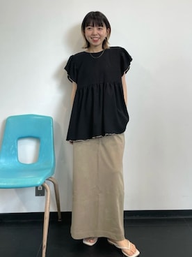 「FREAK'S STORE（フリークスストア）のアイテム（シャツ/ブラウス）」を使った、FREAK'S STORE HEAD OFFICE WOMENさん（レディース・152cm）の夏コーディネート