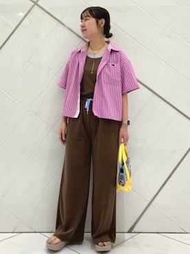 「FREAK'S STORE（フリークスストア）のアイテム（バッグ）」を使った、FREAK'S STORE HEAD OFFICE WOMENさん（レディース・159cm）の春コーディネート