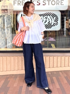「ROOTOTE（ルートート）のアイテム（バッグ）」を使った、FREAK'S STORE HEAD OFFICE WOMENさん（レディース・160cm）の春コーディネート