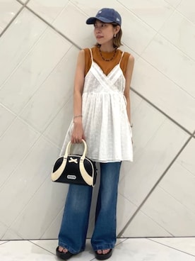 「FREAK'S STORE（フリークスストア）のアイテム」を使った、FREAK'S STORE HEAD OFFICE WOMENさん（レディース・159cm）の夏コーディネート