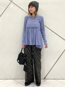 「アイテム（モカシン/デッキシューズ）」を使った、FREAK'S STORE HEAD OFFICE WOMENさん（レディース・159cm）の秋コーディネート