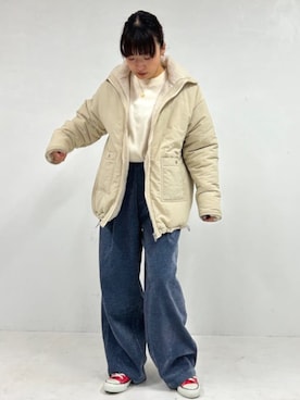 「FREAK'S STORE（フリークスストア）のアイテム（ブルゾン）」を使った、FREAK'S STORE HEAD OFFICE WOMENさん（レディース・161cm）の秋コーディネート