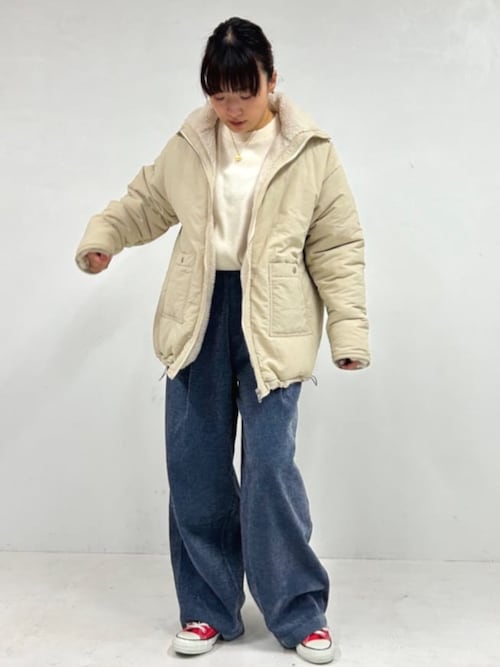 限定展開 スタンドカラー リバーシブル ボア ブルゾン（ブルゾン