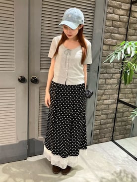 「PUBLUX（パブリュクス）のアイテム」を使った、FREAK'S STORE HEAD OFFICE WOMENさん（レディース・158cm）の春コーディネート