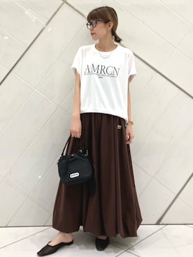 「FREAK'S STORE（フリークスストア）のアイテム」を使った、FREAK'S STORE HEAD OFFICE WOMENさん（レディース・159cm）の夏コーディネート