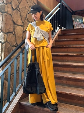 「Jonas Claesson（ジョナスクレアッソン）のアイテム」を使った、FREAK'S STORE HEAD OFFICE WOMENさん（レディース・162cm）の夏コーディネート