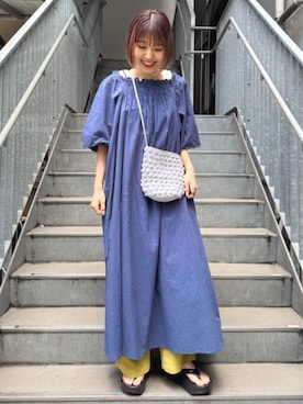 「FREAK'S STORE（フリークスストア）のアイテム（ワンピース/ドレス）」を使った、FREAK'S STORE HEAD OFFICE WOMENさん（レディース・156cm）の春コーディネート