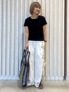 「PUBLUX（パブリュクス）のアイテム」を使った、FREAK'S STORE HEAD OFFICE WOMENさん（レディース・155cm）の春コーディネート