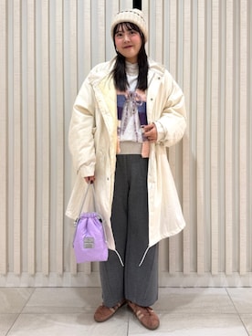 「アイテム（モッズコート）」を使った、FREAK'S STORE HEAD OFFICE WOMENさん（レディース・167cm）の秋コーディネート