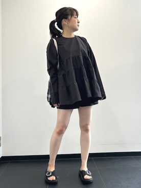 「アイテム（ラッシュガード）」を使った、FREAK'S STORE HEAD OFFICE WOMENさん（レディース・161cm）の夏コーディネート