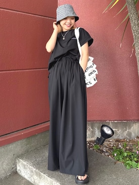 「FREAK'S STORE（フリークスストア）のアイテム」を使った、FREAK'S STORE HEAD OFFICE WOMENさん（レディース・147cm）の夏コーディネート