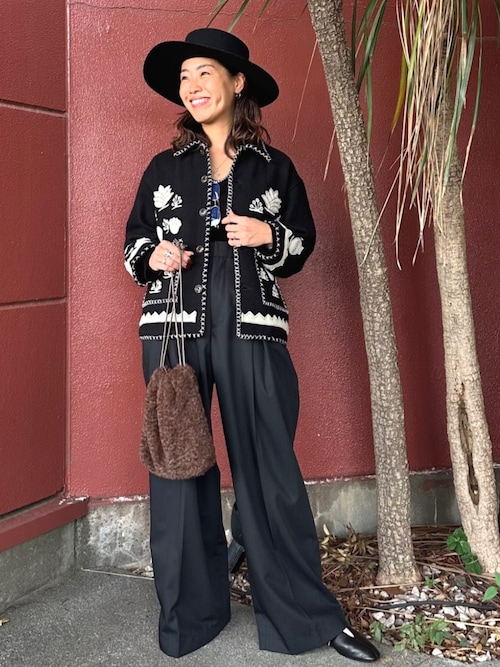セール】Freada/フリーダ インド刺繍 ウール メキシカン ジャケット