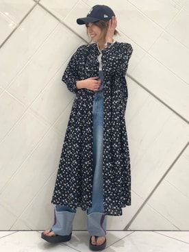 「FREAK'S STORE（フリークスストア）のアイテム（ワンピース/ドレス）」を使った、FREAK'S STORE HEAD OFFICE WOMENさん（レディース・159cm）の春コーディネート