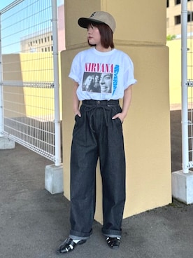 「Cooperstown Ball Cap（クーパーズタウンボールキャップ）のアイテム」を使った、FREAK'S STORE HEAD OFFICE WOMENさん（レディース・151cm）の夏コーディネート