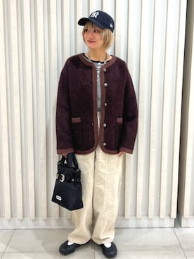 「FREAK'S STORE（フリークスストア）のアイテム（その他パンツ）」を使った、FREAK'S STORE HEAD OFFICE WOMENさん（レディース・155cm）の秋コーディネート