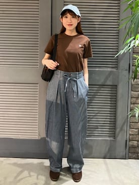「FREAK'S STORE（フリークスストア）のアイテム（バッグ）」を使った、FREAK'S STORE HEAD OFFICE WOMENさん（レディース・158cm）の春コーディネート