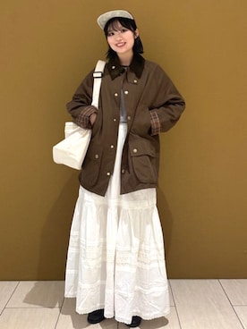 「アイテム（カバーオール）」を使った、FREAK'S STORE HEAD OFFICE WOMENさん（レディース・158cm）の秋コーディネート