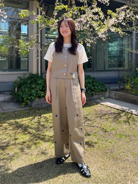 「PUBLUX（パブリュクス）のアイテム」を使った、FREAK'S STORE HEAD OFFICE WOMENさん（レディース・159cm）の春コーディネート