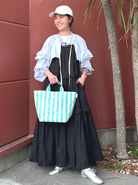 「ROOTOTE（ルートート）のアイテム（バッグ）」を使った、FREAK'S STORE HEAD OFFICE WOMENさん（レディース・162cm）の春コーディネート