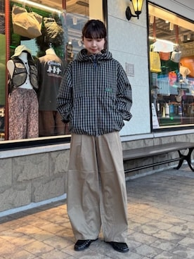 「FREAK'S STORE（フリークスストア）のアイテム（その他パンツ）」を使った、FREAK'S STORE HEAD OFFICE WOMENさん（レディース・156cm）の秋コーディネート