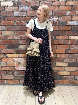 「アイテム（ワンピース/ドレス）」を使った、FREAK'S STORE HEAD OFFICE WOMENさん（レディース・154cm）の夏コーディネート