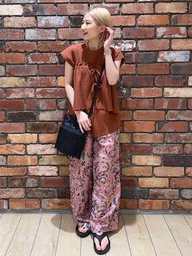 「FREAK'S STORE（フリークスストア）のアイテム」を使った、FREAK'S STORE HEAD OFFICE WOMENさん（レディース・154cm）の夏コーディネート