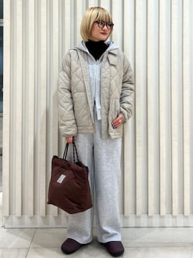 「アイテム（セットアップ）」を使った、FREAK'S STORE HEAD OFFICE WOMENさん（レディース・155cm）の秋コーディネート