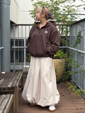 「FREAK'S STORE（フリークスストア）のアイテム（スカート）」を使った、FREAK'S STORE HEAD OFFICE WOMENさん（レディース・155cm）の秋コーディネート