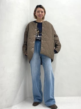 「アイテム（ダウンジャケット/コート）」を使った、FREAK'S STORE HEAD OFFICE WOMENさん（レディース・152cm）の冬コーディネート