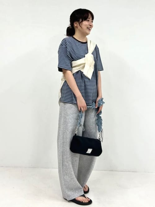 限定展開 ビッグシルエット 半袖 ボーダー Tシャツ（Tシャツ