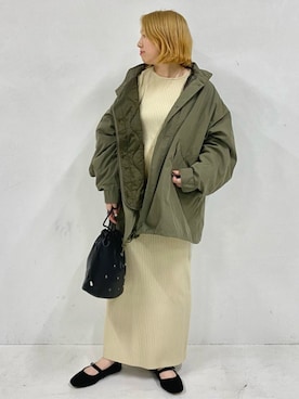 「アイテム（モッズコート）」を使った、FREAK'S STORE HEAD OFFICE WOMENさん（レディース・154cm）の秋コーディネート