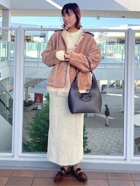 「FREAK'S STORE（フリークスストア）のアイテム（ジャケット/アウター）」を使った、FREAK'S STORE HEAD OFFICE WOMENさん（レディース・168cm）の冬コーディネート
