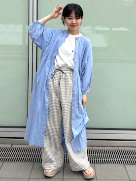 「FREAK'S STORE（フリークスストア）のアイテム（ワンピース/ドレス）」を使った、FREAK'S STORE HEAD OFFICE WOMENさん（レディース・155cm）の春コーディネート