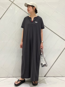 「FREAK'S STORE（フリークスストア）のアイテム（ワンピース）」を使った、FREAK'S STORE HEAD OFFICE WOMENさん（レディース・159cm）の夏コーディネート