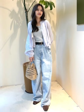 「FREAK'S STORE（フリークスストア）のアイテム（バッグ）」を使った、FREAK'S STORE HEAD OFFICE WOMENさん（レディース・160cm）の春コーディネート