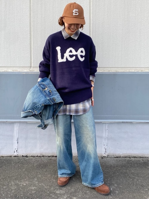 早い者勝ち!!  Jeans ロゴニット M セール】Lee × FREAK'S STORE/リー 別注 ジャガードロゴニット（ニット