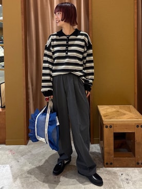 「FREAK'S STORE（フリークスストア）のアイテム（バッグ）」を使った、FREAK'S STORE HEAD OFFICE WOMENさん（レディース・154cm）の春コーディネート