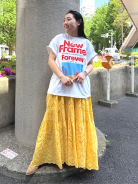 「Freada（フリーダ）のアイテム」を使った、FREAK'S STORE HEAD OFFICE WOMENさん（レディース・147cm）の春コーディネート