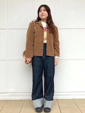 「FREAK'S STORE（フリークスストア）のアイテム（ブルゾン）」を使った、FREAK'S STORE HEAD OFFICE WOMENさん（レディース・163cm）の秋コーディネート