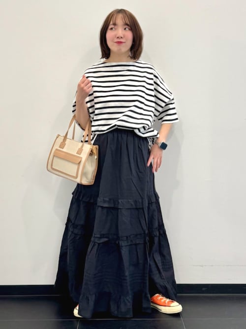 セール】限定展開 インド フリル タック切り替え スカート