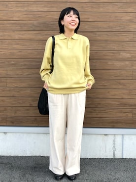 「FREAK'S STORE（フリークスストア）のアイテム（その他パンツ）」を使った、FREAK'S STORE HEAD OFFICE WOMENさん（レディース・162cm）の秋コーディネート