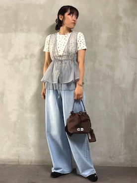 「FREAK'S STORE（フリークスストア）のアイテム」を使った、FREAK'S STORE HEAD OFFICE WOMENさん（レディース・160cm）の夏コーディネート