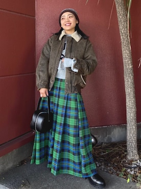 「アイテム（ハンドバッグ）」を使った、FREAK'S STORE HEAD OFFICE WOMENさん（レディース・147cm）の秋コーディネート