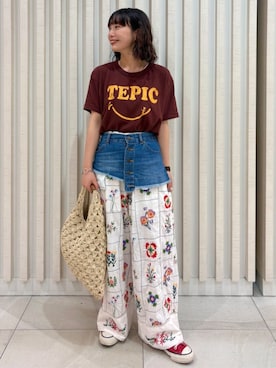 「freada」｜FREAK'S STORE HEAD OFFICE WOMENさん（レディース・154cm）の夏コーディネート