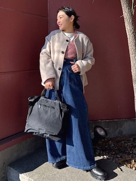 「Freada（フリーダ）のアイテム」を使った、FREAK'S STORE HEAD OFFICE WOMENさん（レディース・147cm）の冬コーディネート