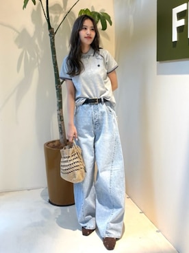 「FREAK'S STORE（フリークスストア）のアイテム（バッグ）」を使った、FREAK'S STORE HEAD OFFICE WOMENさん（レディース・160cm）の春コーディネート