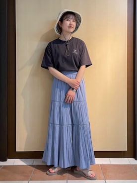 「リバーシブル」｜「アイテム（サンダル）」を使った、FREAK'S STORE HEAD OFFICE WOMENさん（レディース・158cm）の春コーディネート