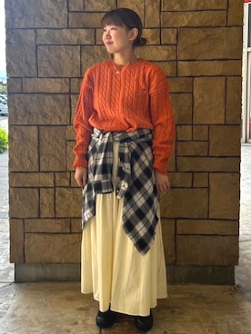 FREAK'S STORE HEAD OFFICE WOMENさん（レディース・161cm）の秋コーディネート
