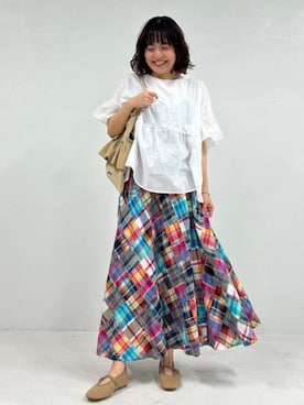 「Freada（フリーダ）のアイテム」を使った、FREAK'S STORE HEAD OFFICE WOMENさん（レディース・161cm）の春コーディネート